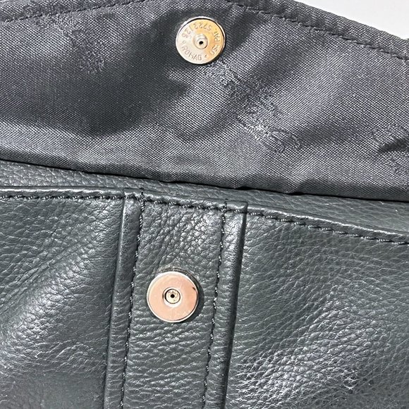 Vintage Fossil 75082 Black Leather Shoulder Purse - Picture 13 of 17